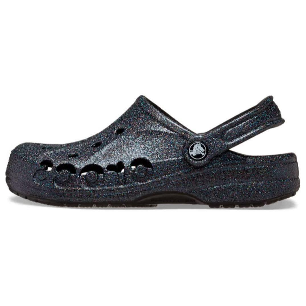 Crocs Unisex Baya Glitter Clog Black 205925-001 38-39