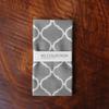 IKS Tenugui Hand Made In 34 X Prime Fabric Chū-sen (Tenugui Towel), Japan, 88cm, "Moroccan Gray" Tile, 100% Cotton, (Unfinished)