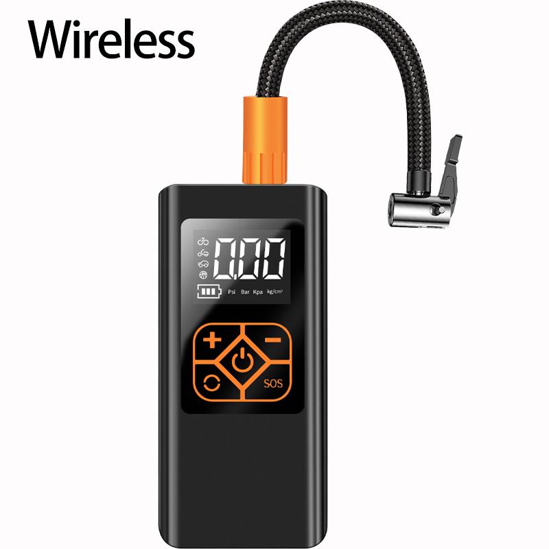 

Автомобильный воздушный насос 4000 мАч, перезаряжаемый воздушный компрессор, цифровые шины, 150PSI, портативная автоматическая накачка для автомобиля, мотоцикла