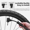 WEST BIKING Mini Bike Pump Aluminum Alloy Bicycle Hand Air Pump Tire Inflator Schrader Presta Valve MTB Road Cycling Pump