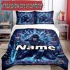 3pcs Duvet Cover Set (1*Duvet Cover + 2*Pillowcase, Without Core), Custom Name Final Fantasy Pattern Bedding Set, Home Bedroom Decor Gift