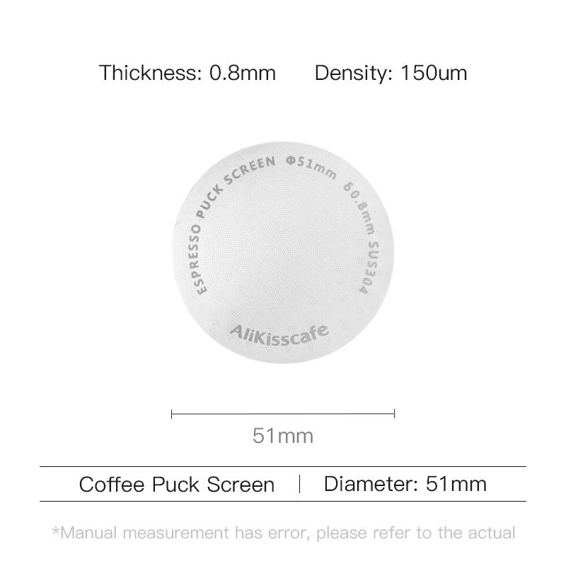 

Coffee Puck Screen Espresso Filter 51mm 53.5mm 58.5mm Reusable Lower Shower Mesh For Portafilter Cafe Accessories Barista Tools