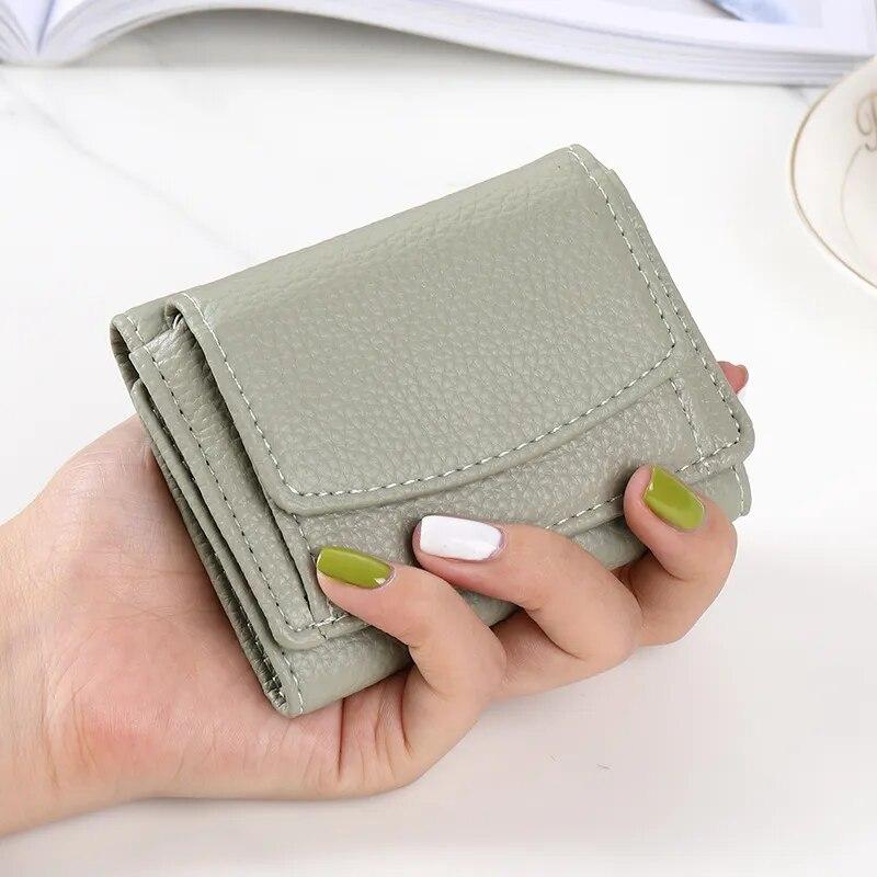 Neue Frauen PU Leder Geldbörsen Weibliche Rindsleder Brieftaschen Dame Kleine Münzfach Rfid Karte Halter Mini Geld Tasche Tragbare Kupplung