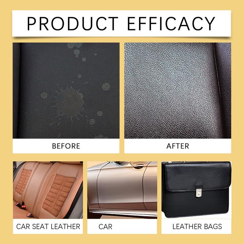 Car Leather Cleaner Automotive Upholstery Cleaner 150ml Car Cleaning Agent With Sponge Car Paint Interior Leather Cleaner For