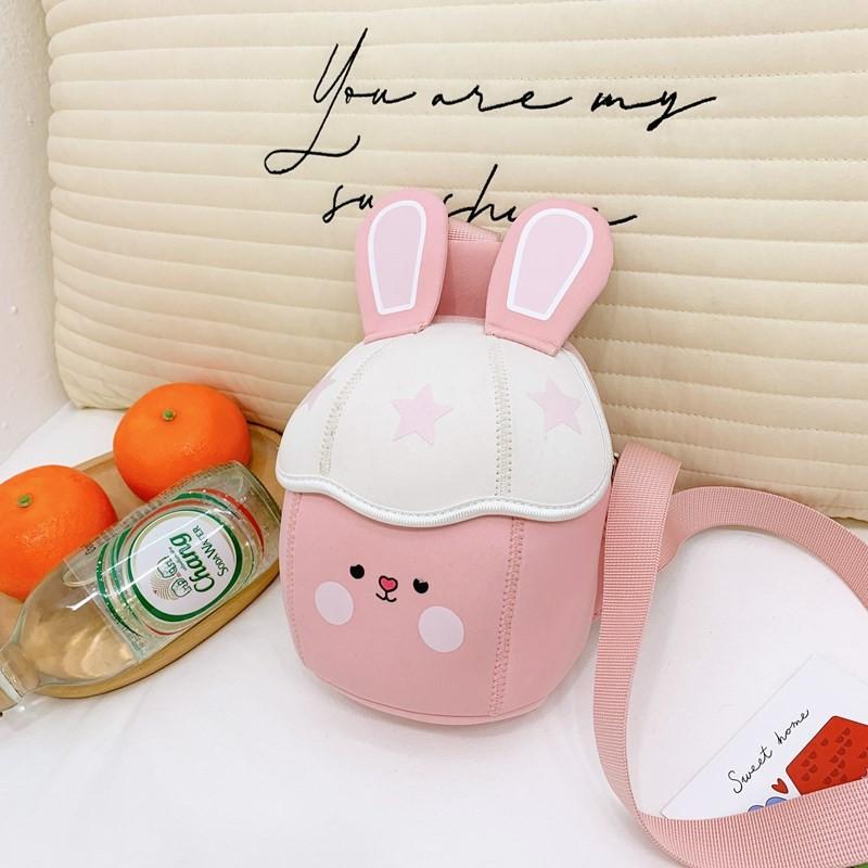 Bunny Shaped Cute Children Chest Bag Kindergarten Kids Snack Crossbody Bag