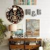 30cm Round Glass Wall Clock Faithfully Represented In All Marketing Materials