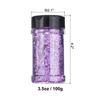 Uxcell Holographic Chunky Glitter 3.5g100g Purple Holographic Glitter Powder Mixed Chunky & Fine Flakes Sparkling Sequins for Nails, Hair, and Epoxy