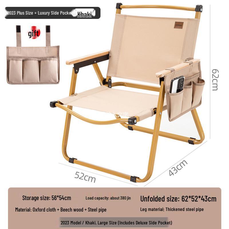 Kermit Outdoor Folding Chair: Camping, Fishing, and Beach Stool