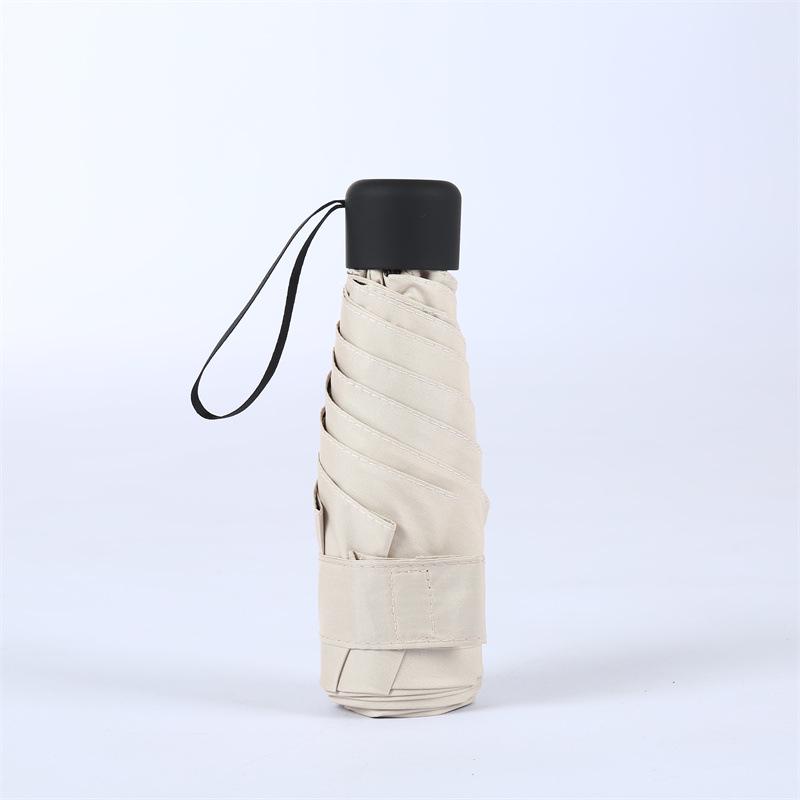 

Компактный пятисложный солнцезащитный козырек: Ультралегкий мини-зонтик с черным клеем для защиты от солнца Ultra-Light Parasol with Golden Glue