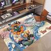 Custom Name Crystal Velvet Rug,Demon Slayer Comfortable Anti Slip Floor Mat For Room Decoration