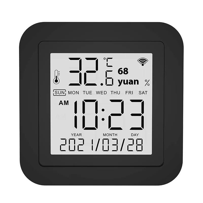 WiFi Temperature And Humidity Sensor Wireless Remote Monitor Smart Home With Backlit Works With Alexa Google Assistant Accessory