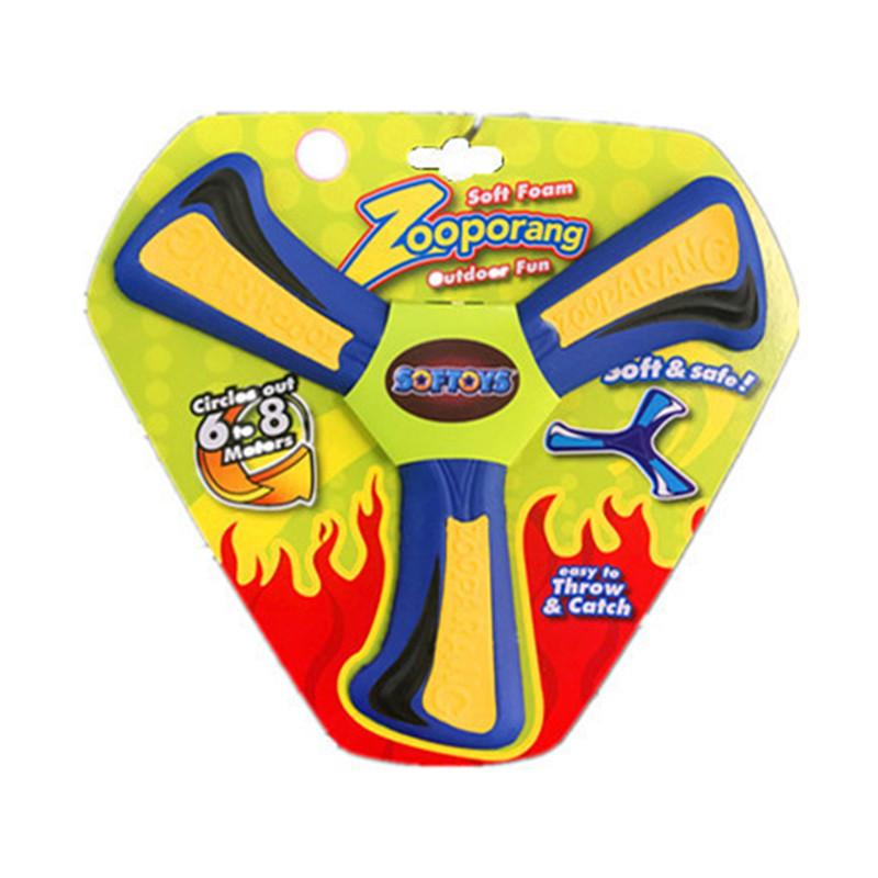 Wholesale Eva Three-leaf Soft Boomerang Flying Disc For Children s Play синий