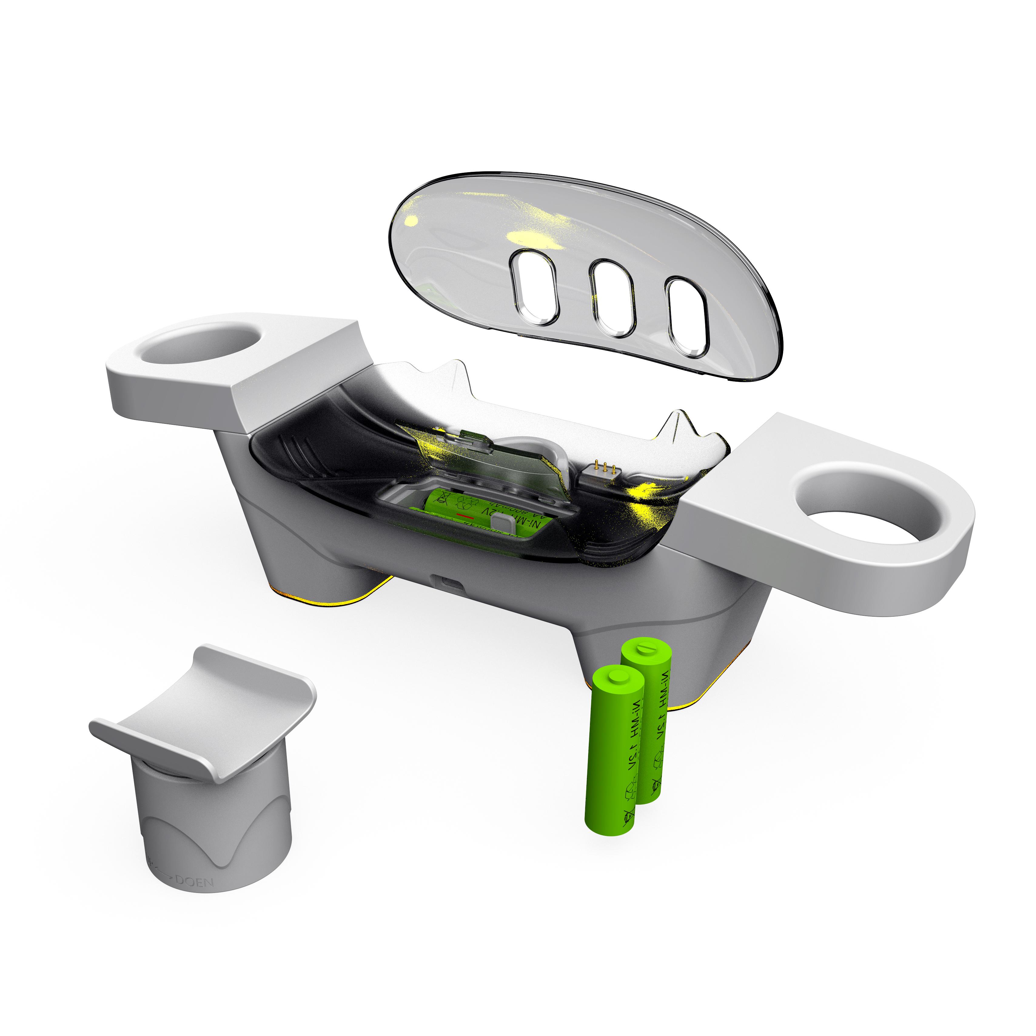 

Зарядная док-станция для Meta Quest 3 с 4 аккумуляторами, зарядная станция VR со светодиодной подсветкой для Oculus Quest 3 DZ803 белый