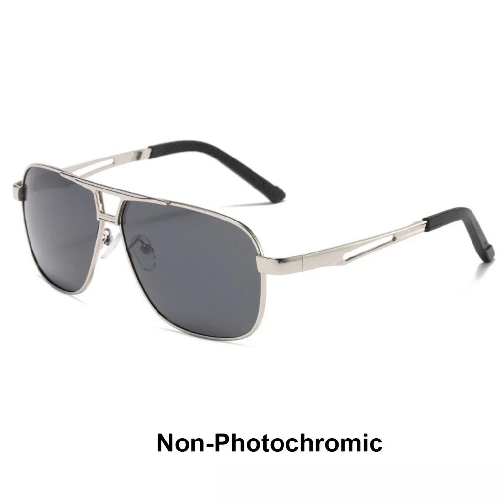New Men Polarized Photochromic Sunglasses UV400 Protection All-Day Driving Sun Glasses for Day and Night Use