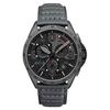 P-51 Mustang Blakeslee Chronograph Brevet Leather Strap Black Dial Quartz AV-4077-03 Men's Watch
