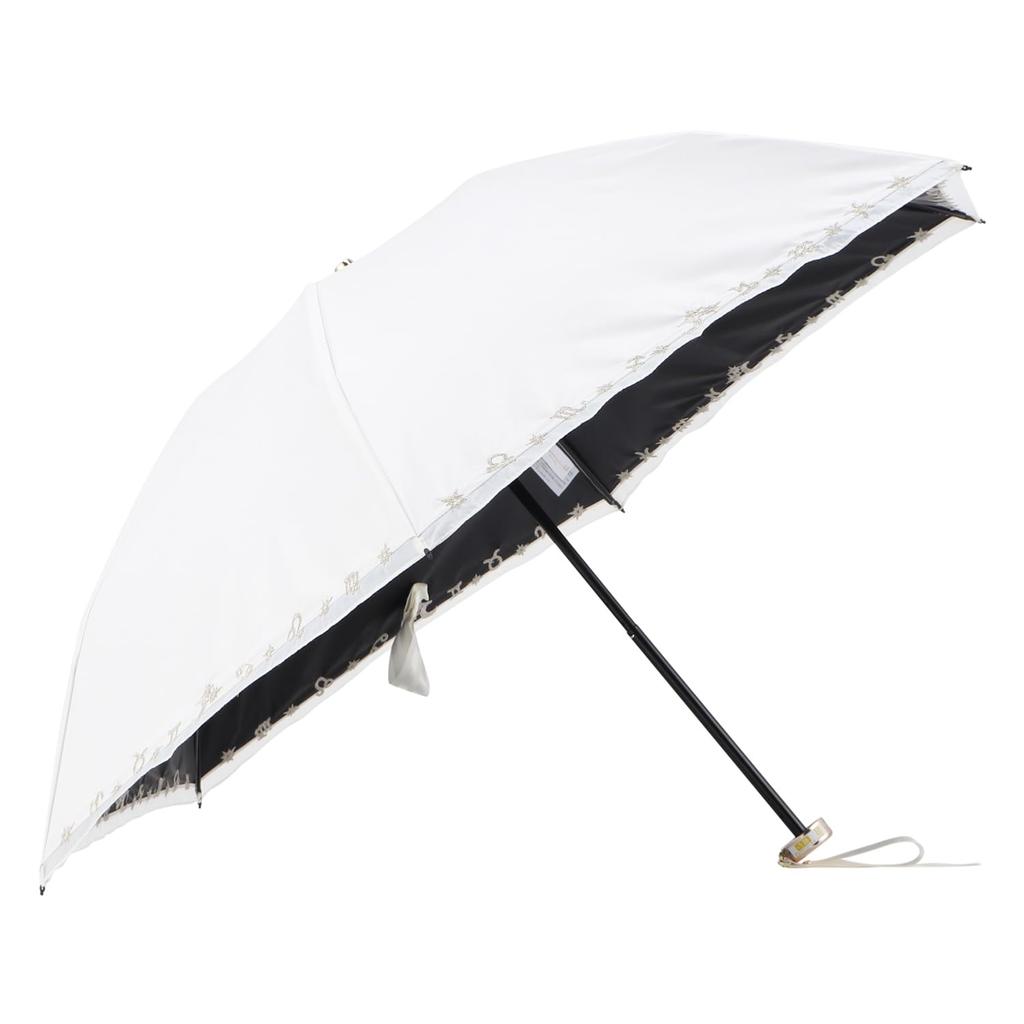 Viewlance Folding Full Suitable for Sun and Light Heat UV Summer Cream Women's Parasol, 50cm, Shade, Rain, Lightweight, Blocking, Blocking,
