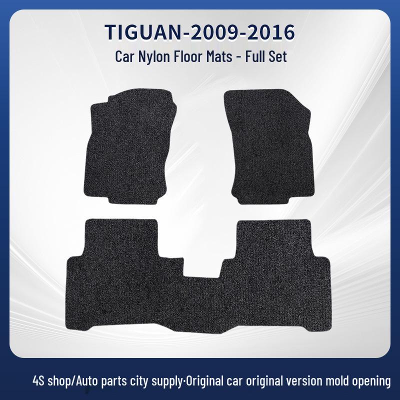 Black Nylon Floor Mats for Volkswagen Tiguan 2009-2016