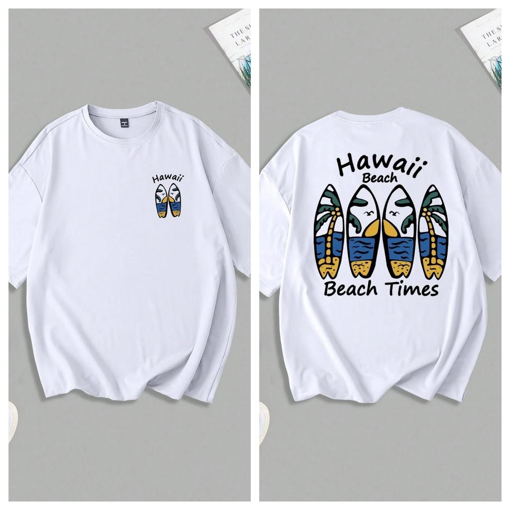 Summer womens mens couples cotton casual tropical letter print tshirts suitable for outdoor commuting beach Round neckTshirt