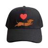 Cute Dachshund Dog with Balloon Cap Summer Woman Man Baseball Cap Adjustable with Curved Brim Duckbill Cap Protection Sun Hats