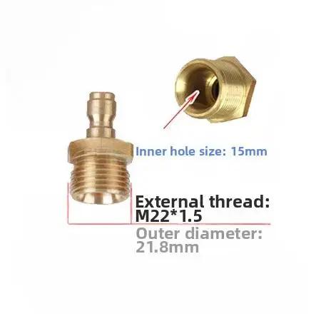 

1 Pcs Car Washer Quick Connector High-pressure Water Tools Copper Male Adapter Fitting Car Cleaning Tools Accessories