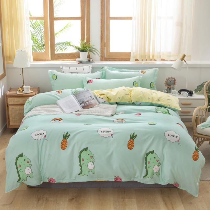 Aloe Cotton Blend Bedding Set Striped Sheet Style Modern Simple 1.2m/1.5m/1.8m/2.0m/2.2m Beds Home Bedroom Decor