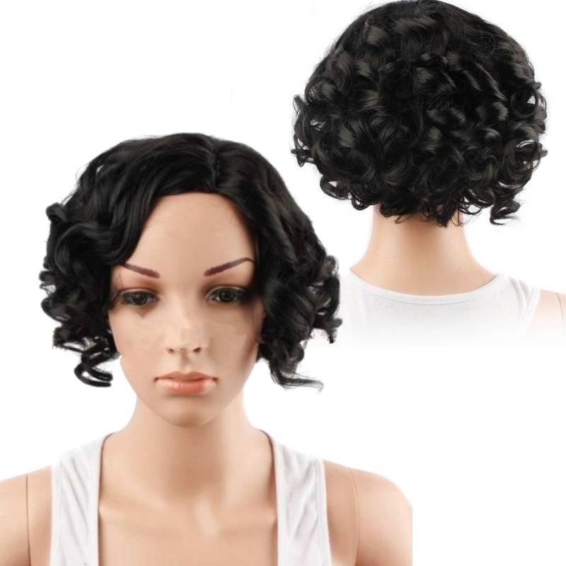 Unique African Short Curly Wig For Women Made With High-temperature Fiber Soft And Stylish