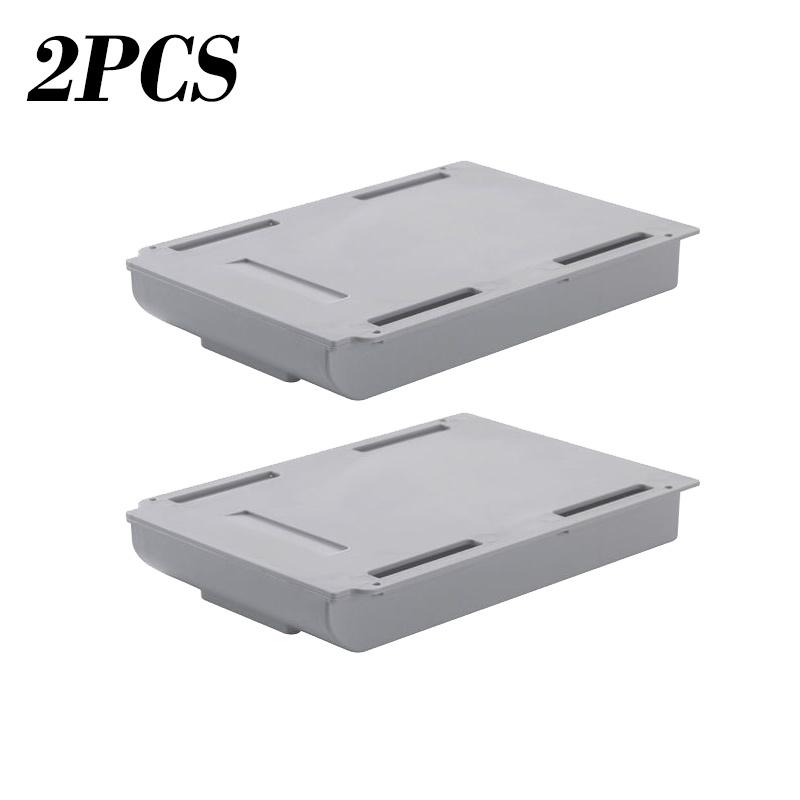 Self Stick Pencil Tray Under Desk Drawer Storage Box Hidden Stationery Organizer Stand For Pens Office Home Storage Organizer