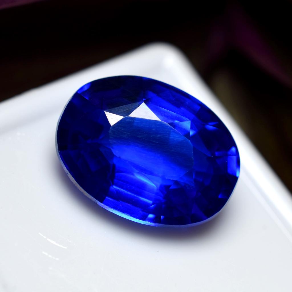 Natural Blue Sapphire Loose Gemstone Most Demandable 10.15 Ct Oval Cut September Birthday Birthstone