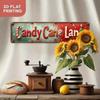 Vintage Love You Bye Zuckerstange Metallblechschild 10x40cm Retro Aluminium Geprägt Wanddekor Für Zuhause Bar Weihnachtsfeiertag Party Dekoration