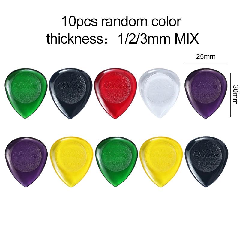 5/10/20pcs Guitar Paddles with Water Droplet Shape ABS Plectrums 1/2/3mm Electric Guitar Bass Pick Guitar Accessories TMZ