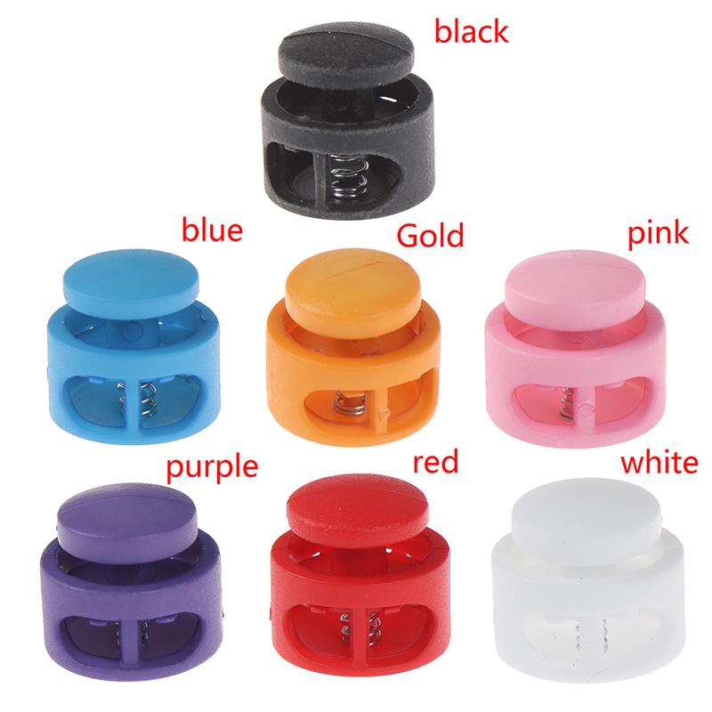 

12 Pcs Drawstring Stopper Cord Lock Clamp Toggle Clip Stopper Shoelace Buckle чорний