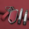 Alloy+Leather Car Key Case Cover for Kia EV9 Picanto Sorento MQ4 Carnival KA4 Morning K5 Carens 2024 Shell Fob Accessories