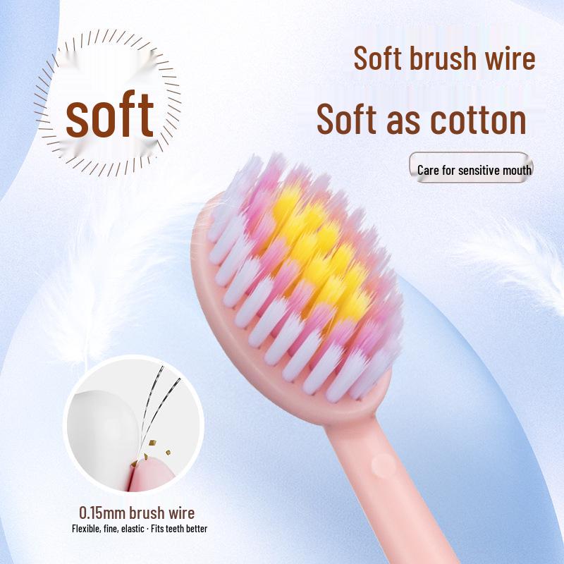 Popular Soft Bristle Toothbrush with Large Head for Gum Care and Stain Removal, Individually Packaged for Adults and Couples