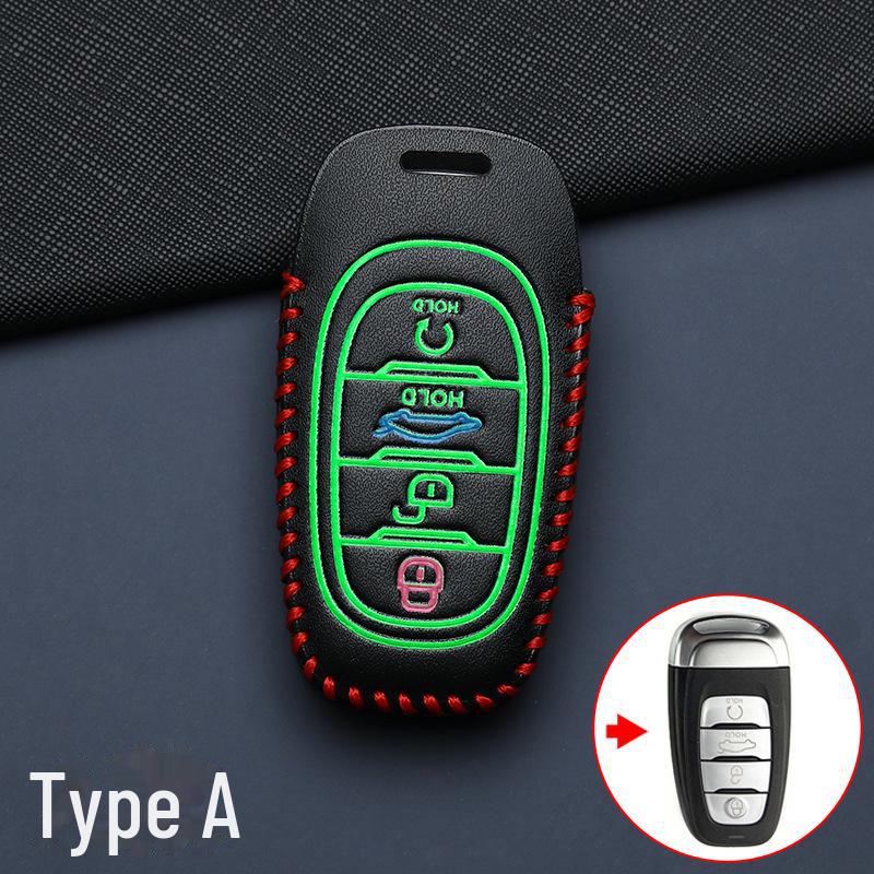 Premium Hongqi Key Cover: Compatible with HS5, H5, H6, H7, HS7, and HS3 models.