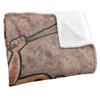 The Flintstones Wall Drawing Silky Fred Supersoft Blanket