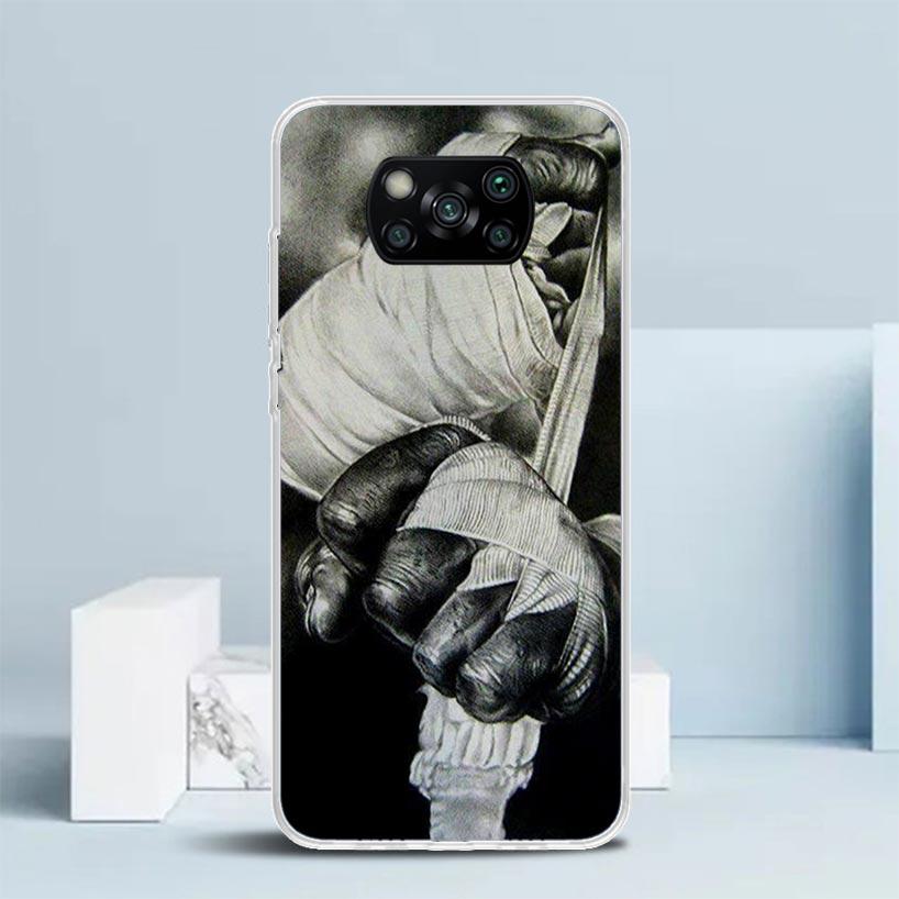 Muay Thai Fight Boxing Phone Case For Xiaomi Poco F7 Ultra X5 X6 X7 Pro M7 Redmi 15C 15 13C 13 12C 12 10C 10 10A 9 9C 9A 9T Cove