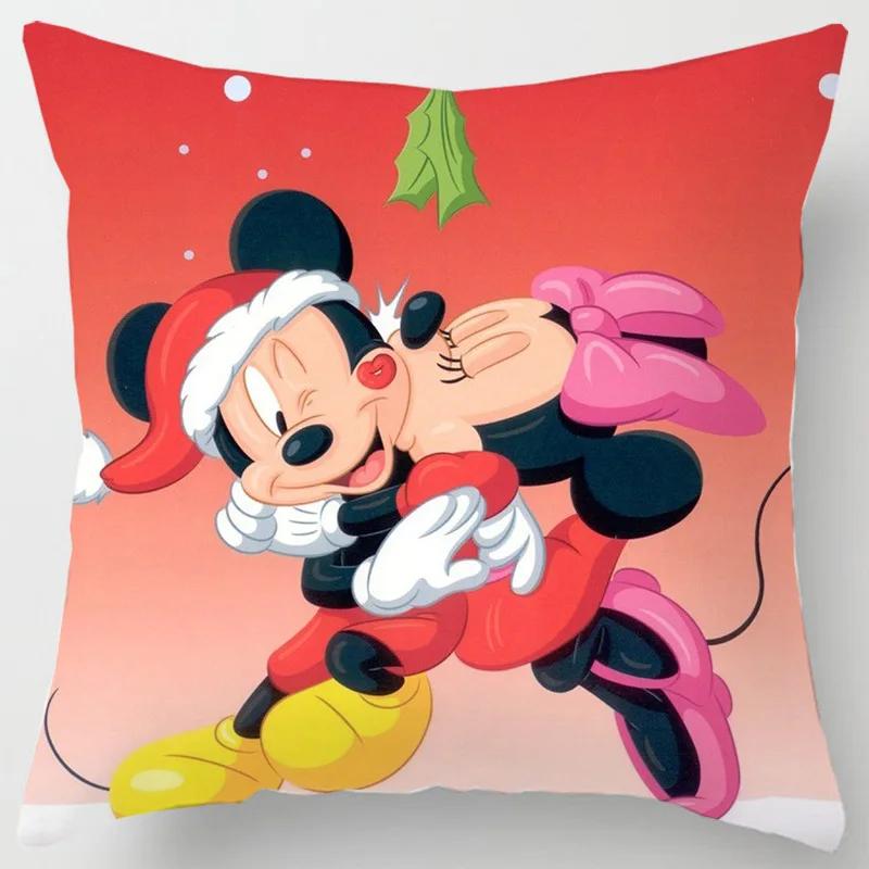 Disney Pillowcase Mickey Minnie Mouse Pillow Case \ Toys Home Decoration Gift 45x45cm