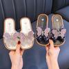 Girls' Indoor And Outdoor Non-slip Soft-soled Slippers Summer Children's Butterfly Beach Princess Flip-flops