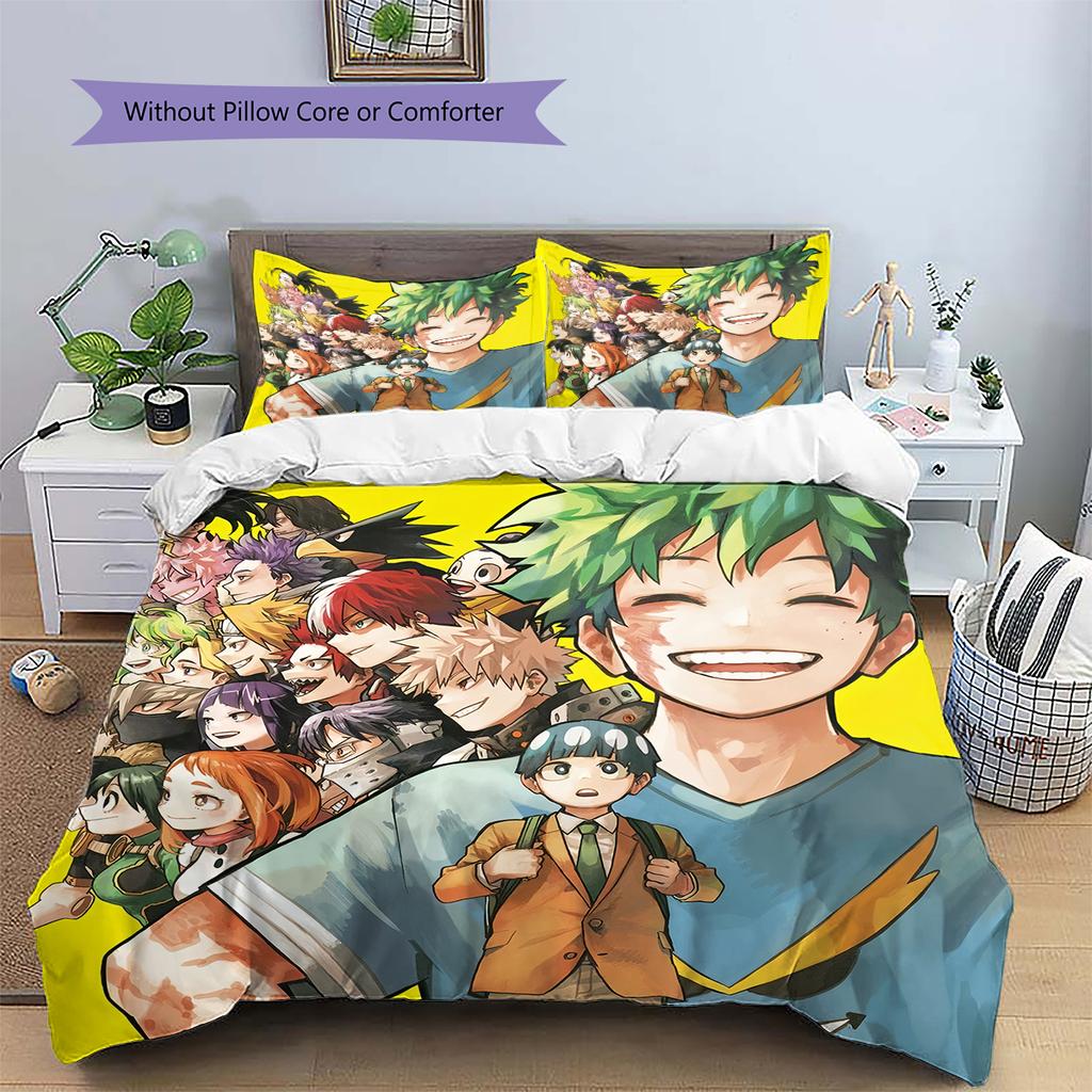 My Hero Academia Classic Poster Duvet Cover & Pillowcases, MHA Fan Bedroom Bedding, Perfect Gift.chl