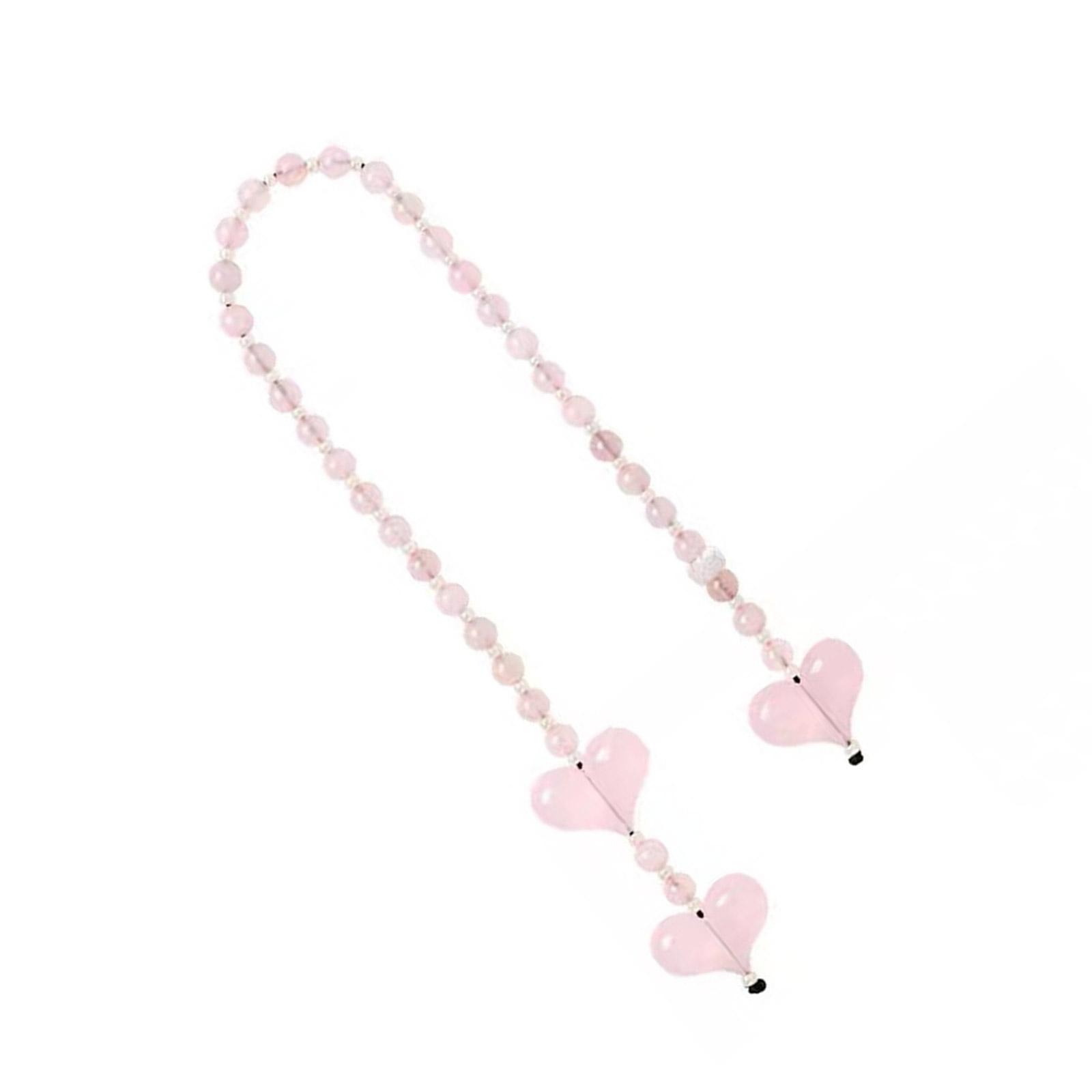 

Брелок-подвеска в форме сердца в полоску, нежно-розовое сердце, регулируемое подвесное украшение для ключей и мобильных устройств розовый