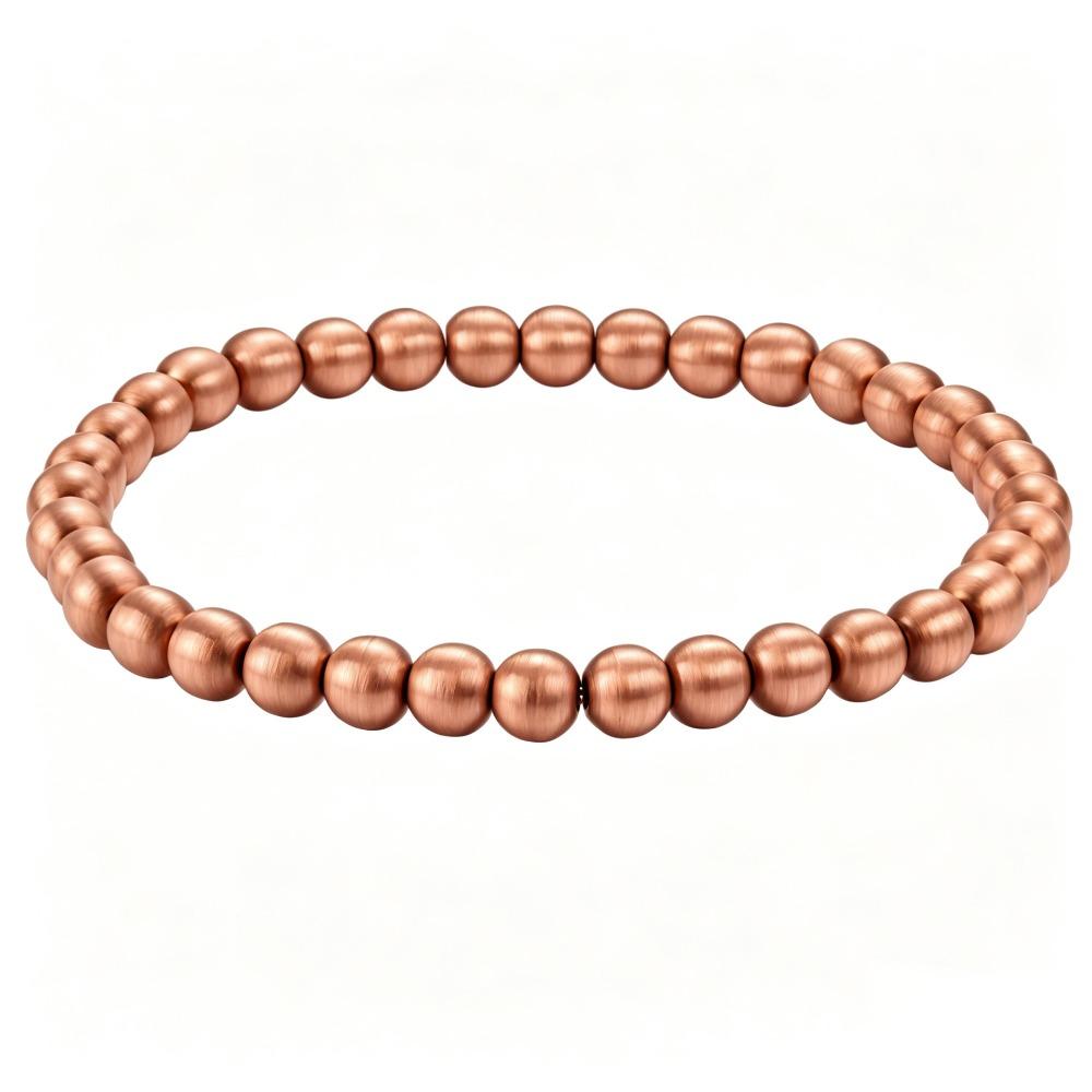 Pure Copper Pure Copper Bracelet Smooth Beads Beaded Bracelet Copper Bead Bracelet Women Men