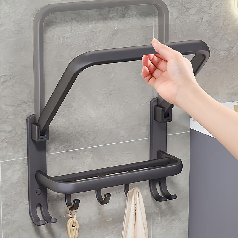 1 Piece Washbasin Storage Rack, No-Drill Bathroom Storage Rack, Foldable Storage, Suitable for Bathroom and Laundry Room