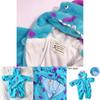 Adorable Baby Sullivan Monster Plush Onesie Thick Hooded Pajamas For Autumn Winter