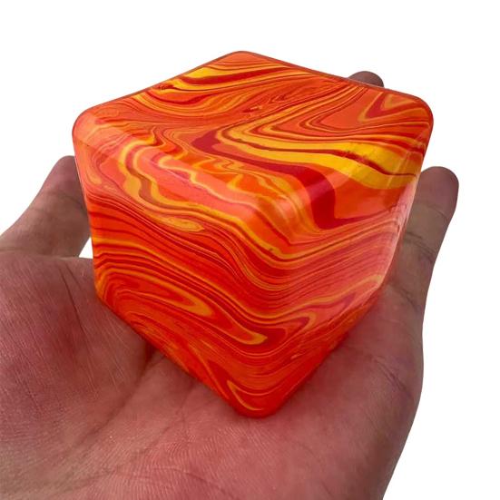 Decompression Flow Texture Cube Toy Anxiety Relief Stress Cube Squeeze Sensory Toy Slow Rising Office Workers Relaxation TPR Stress Ball