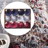 12Pcs/set Creative Velvet Christmas ball Ornaments Shiny Xmas Tree Hanging Pendants  Home Decoration