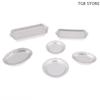 1/12 Dinner Plate Food Silver Tray Model Dollhouse Kitchen Tableware Decoration Toy Dolls House Accessories