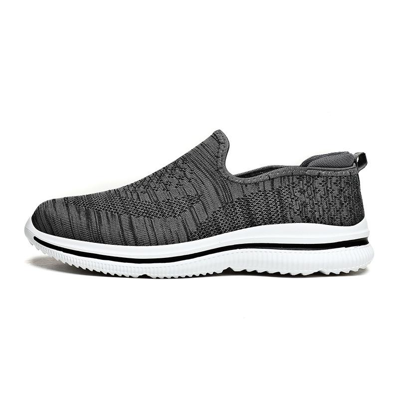 Spring and Summer Mesh Fly-woven Men's Shoes One-pedal Men's Casual Shoes Travel Shoes Cloth Shoes