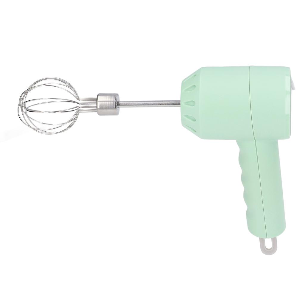 Electric Cordless Hand Mixer Small Household 3 Speed Changing Whisk for Kitchen Baking Green