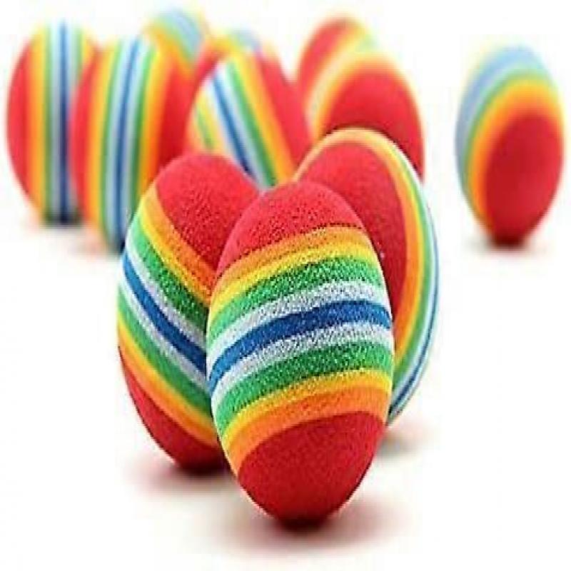 Hundekau-Bälle 10 Stück Mini 4,2 cm Tennisball-Stil Hundespielzeug Für Kleine Hunde Welpen