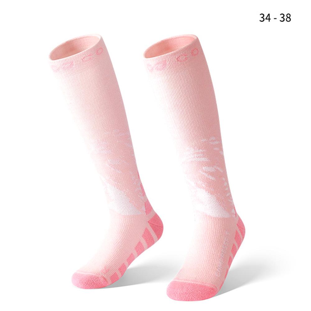 GOLOVEJOY DRWZ08 Middle Tube Ski Socks for Children Autumn Winter Compression Sports Socks D